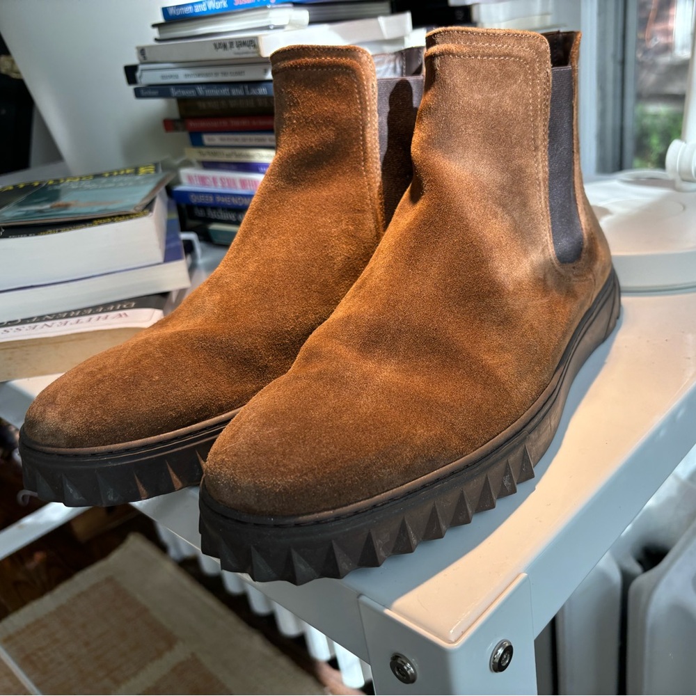 Ferragamo Talos Suede Boot (size 12)